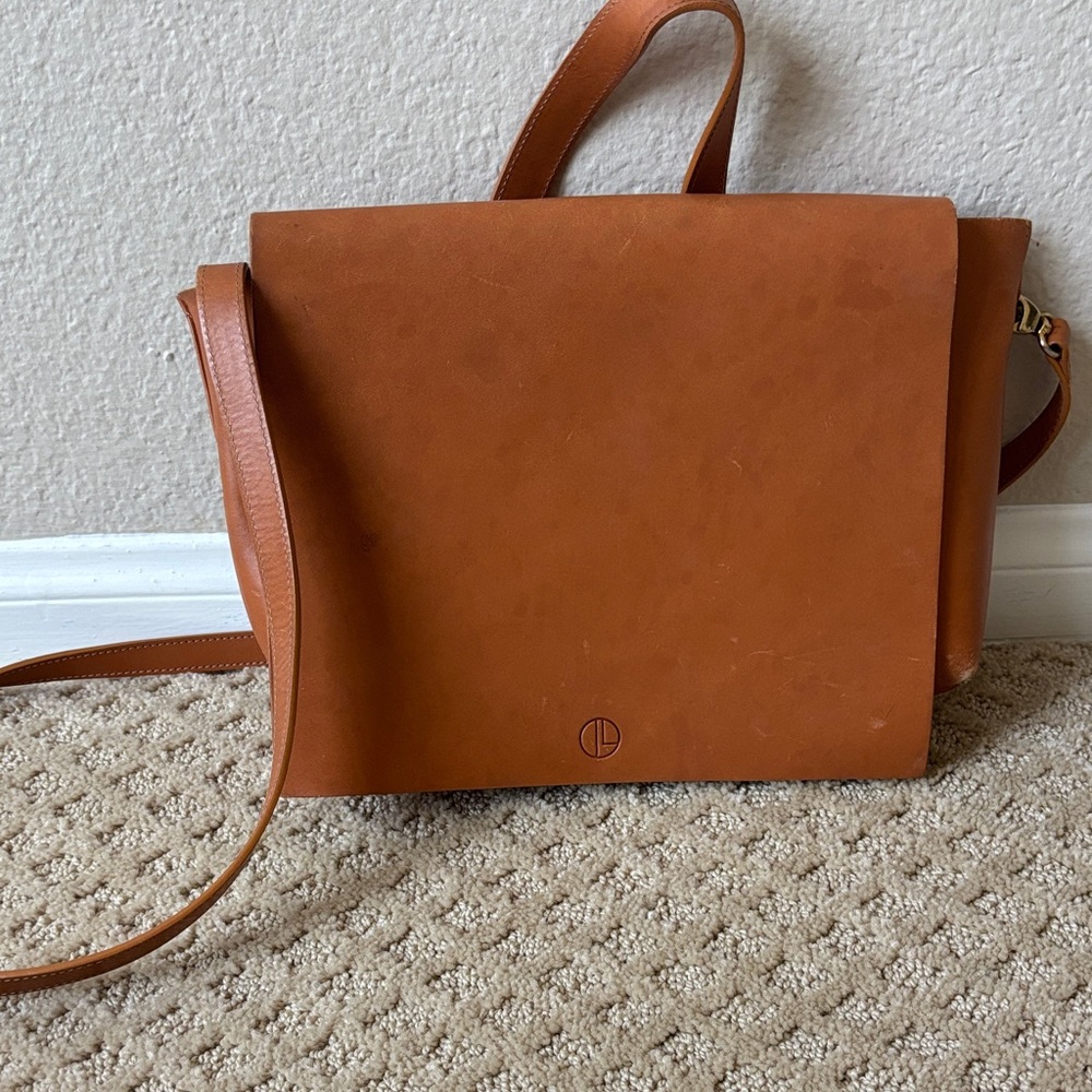 Janessa Leone Leather Crossbody Bag